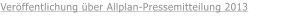 Veröffentlichung über Allplan-Pressemitteilung 2013